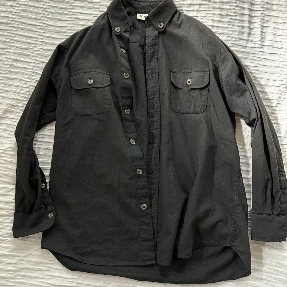 RTH Black Button-Up Shirt